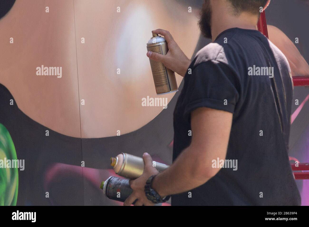 Young painter can paint hi-res stock photography and images - Alamy