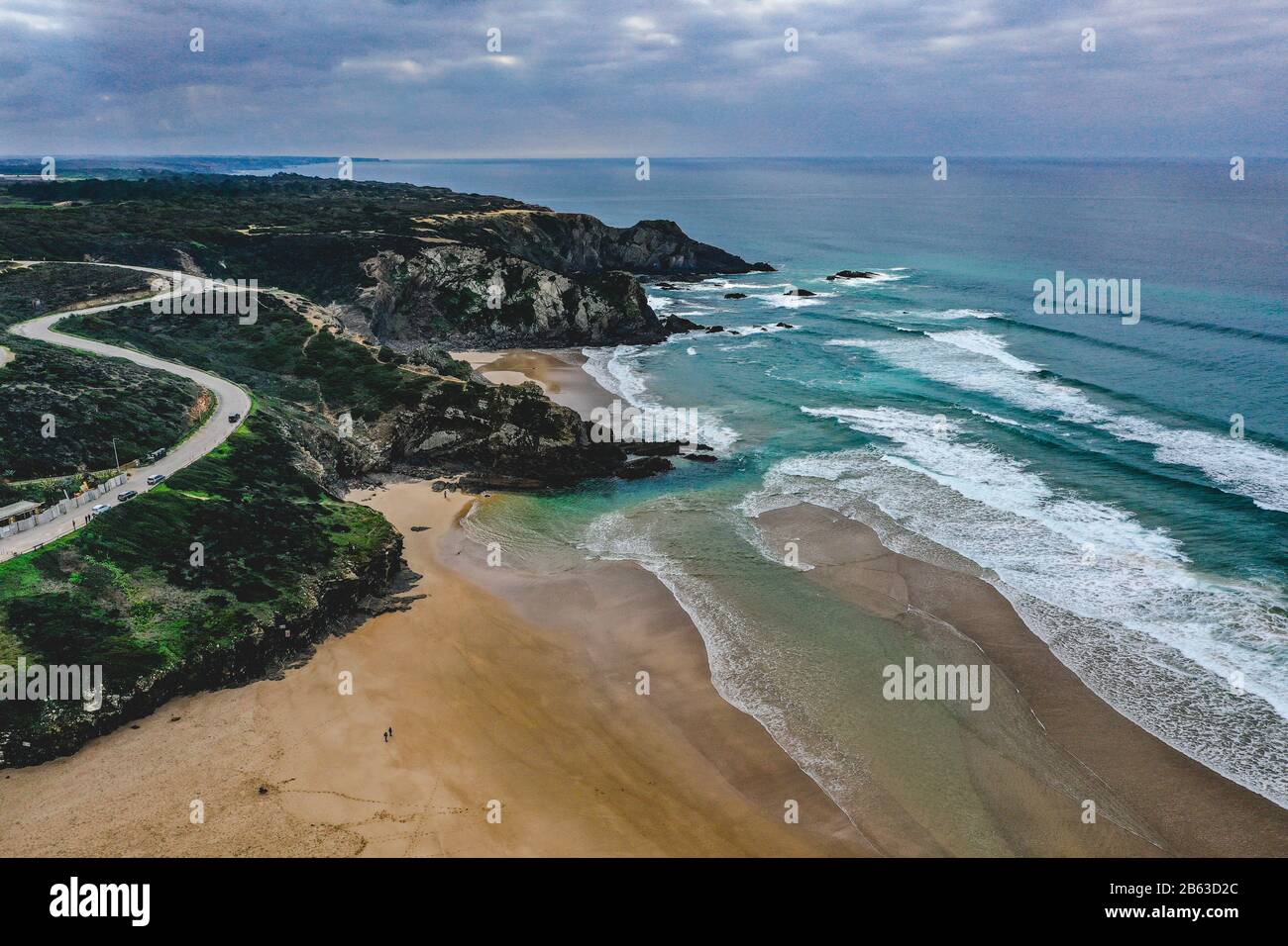 Aerial view of Odeceixe in Portugal Stock Photo - Alamy