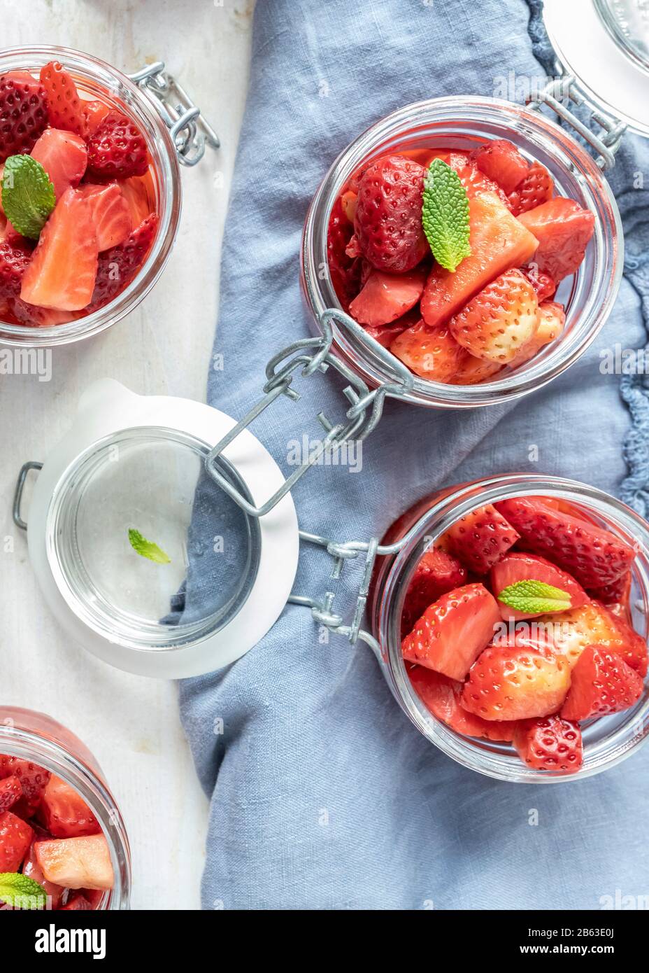Pieces of strawberry hires stock photography and images Alamy