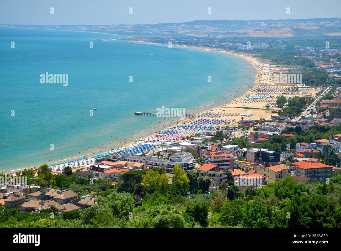 View of Vasto Stock Photo