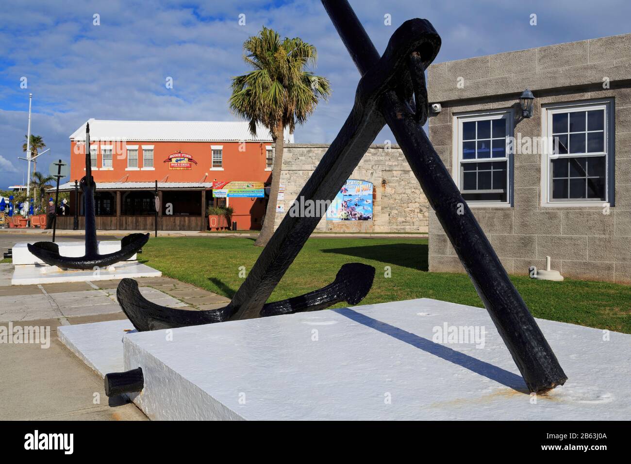 Anchor, Royal Naval Dockyard, Sandys Parish, Bermuda Stock Photo Alamy