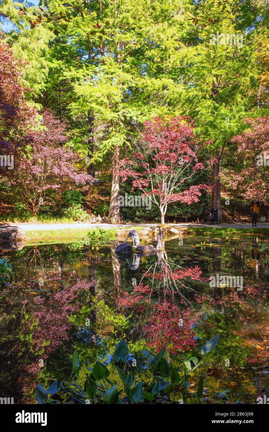 Gibbs Gardens In Ball Ground Georgia Is A Stunningly Beautiful Place Complete With Monet S Garden Reflective Pools And Spectacular Scenery Stock Photo Alamy