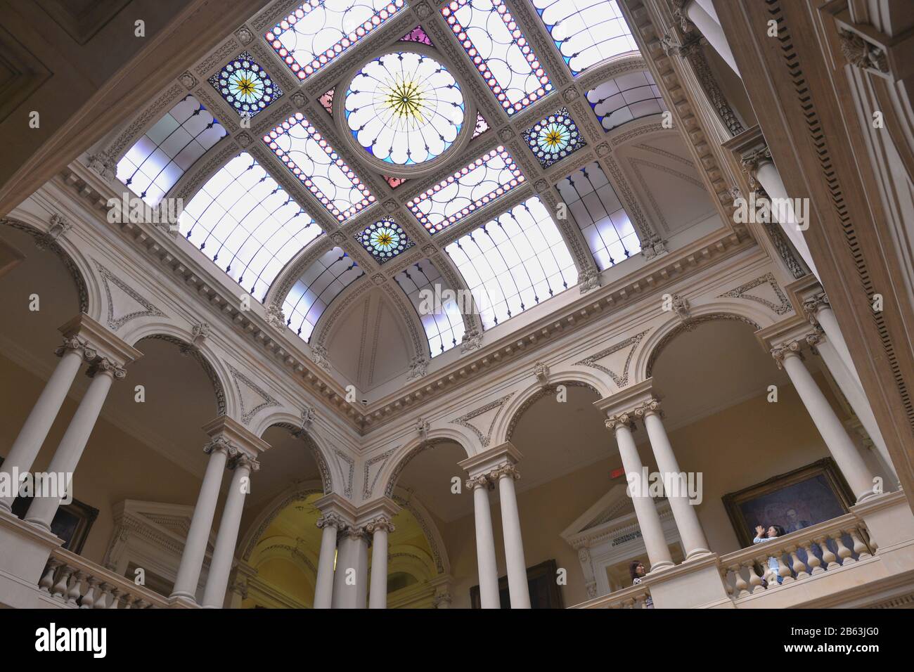 Osgoode Hall - interior with the stained - glass ceiling Stock Photo