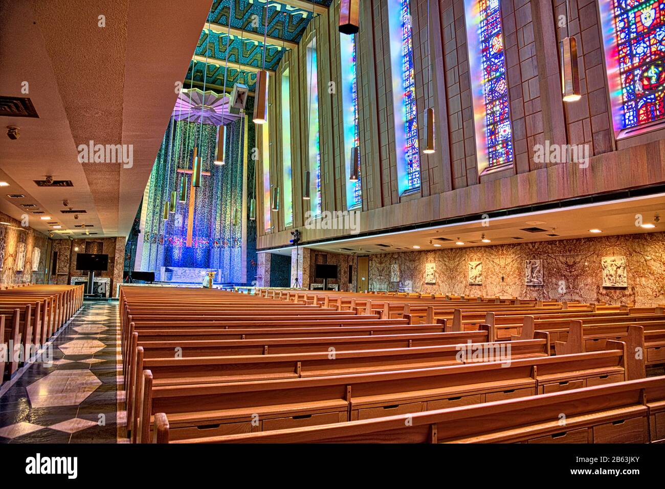 Interior of the church - Tyndall University College Stock Photo