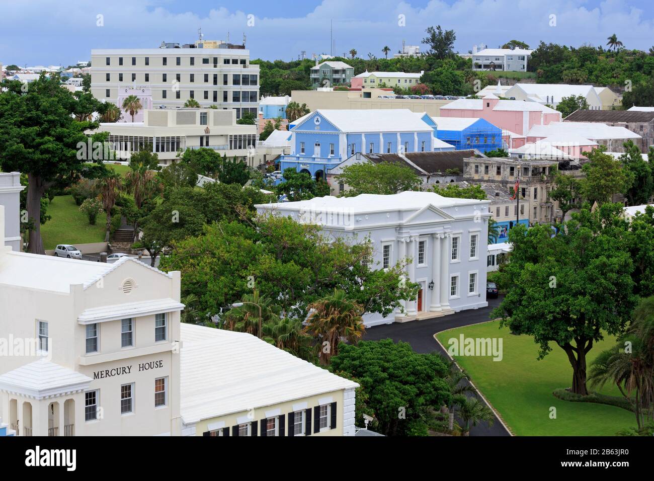 The Building, Hamilton City, Pembroke Parish, Bermuda Stock