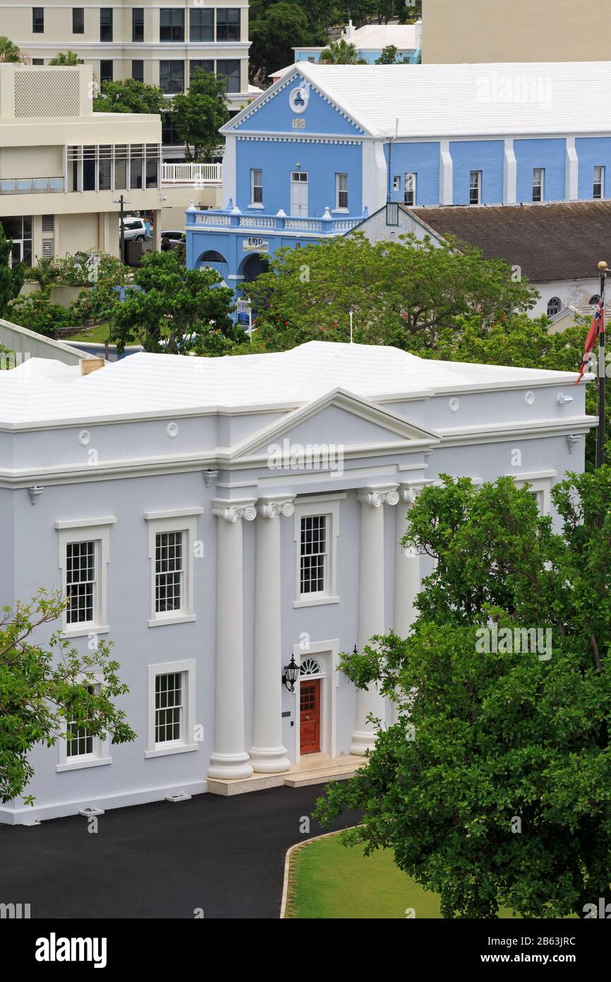 The Building, Hamilton City, Pembroke Parish, Bermuda Stock