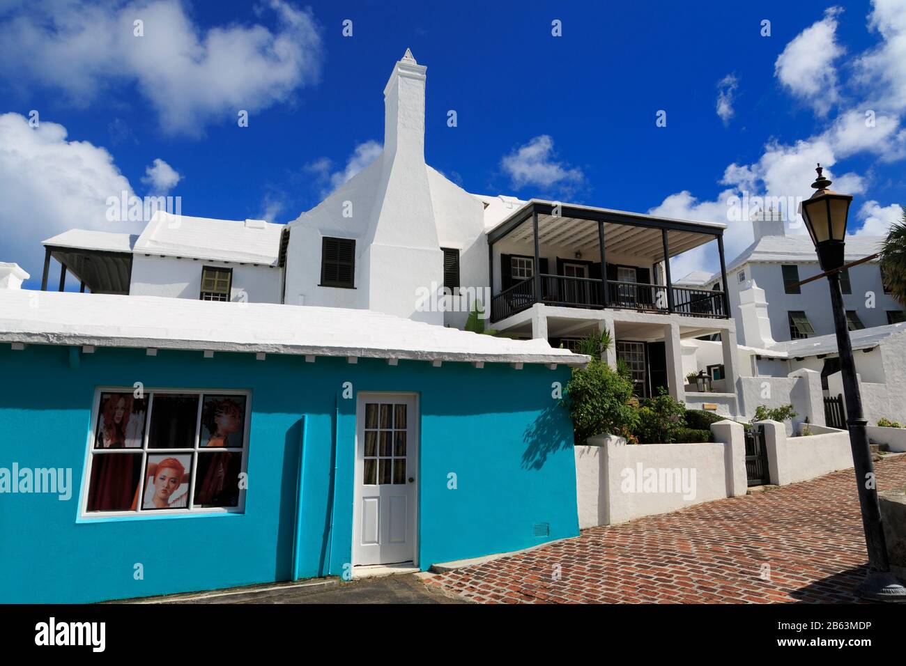 Historic Bridge House, Town of St. George, St. George's Parish, Bermuda Stock Photo