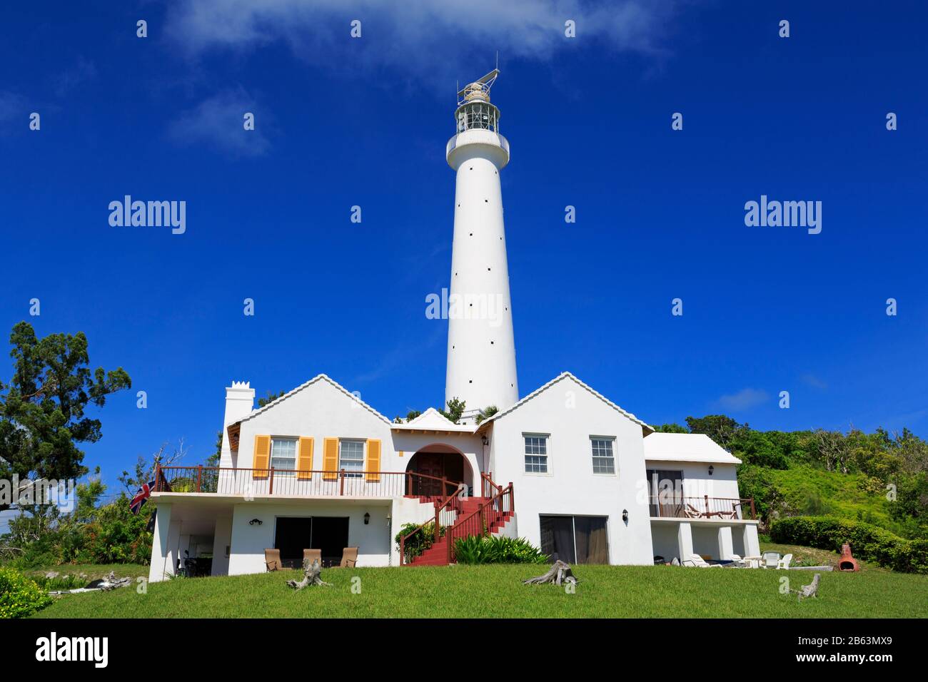 Gibbs Hill Lighthouse, Southampton Parish, Bermuda Stock Photo