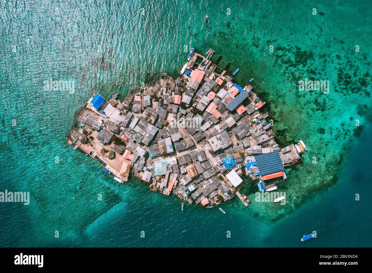 Aerial View Of Santa Cruz Del Islote The Most Populated Island In The World Stock Photo Alamy Aerial View Of Santa Cruz Del Islote The Most Populated Island In The World Stock Photo Alamy