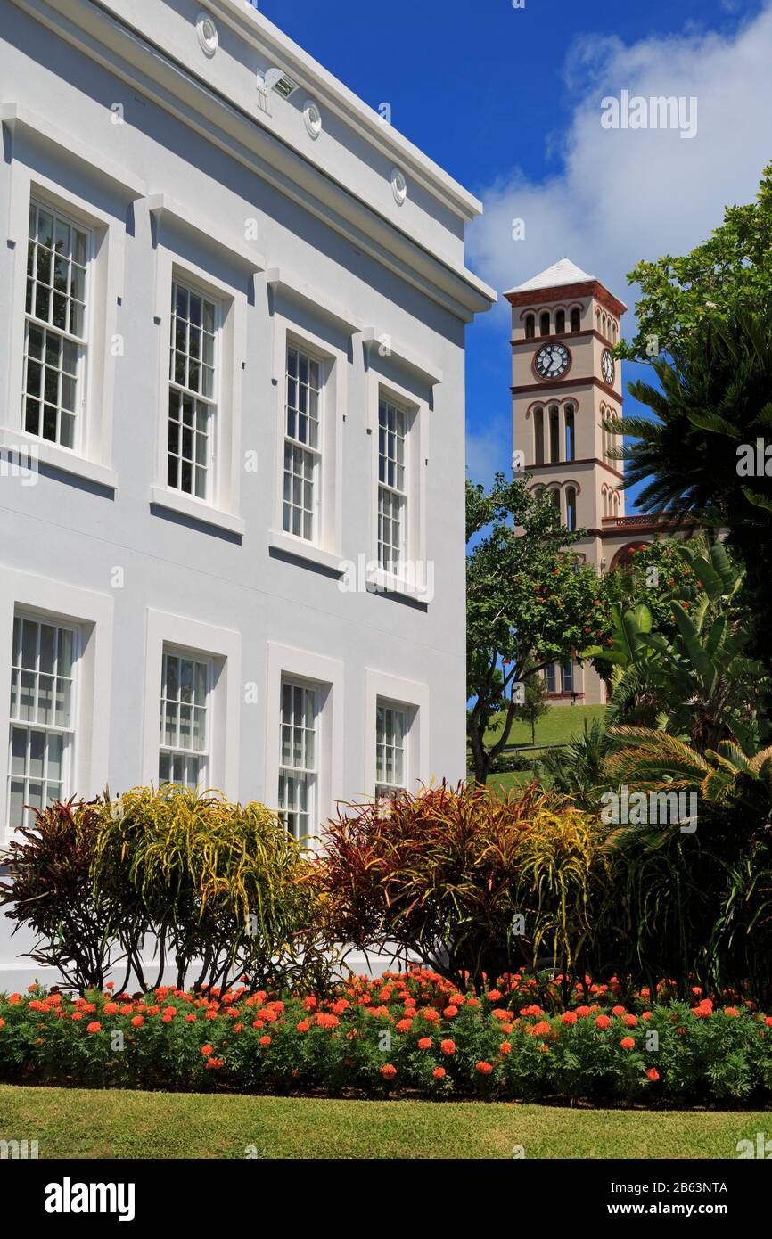 The Building, Hamilton City, Pembroke Parish, Bermuda Stock