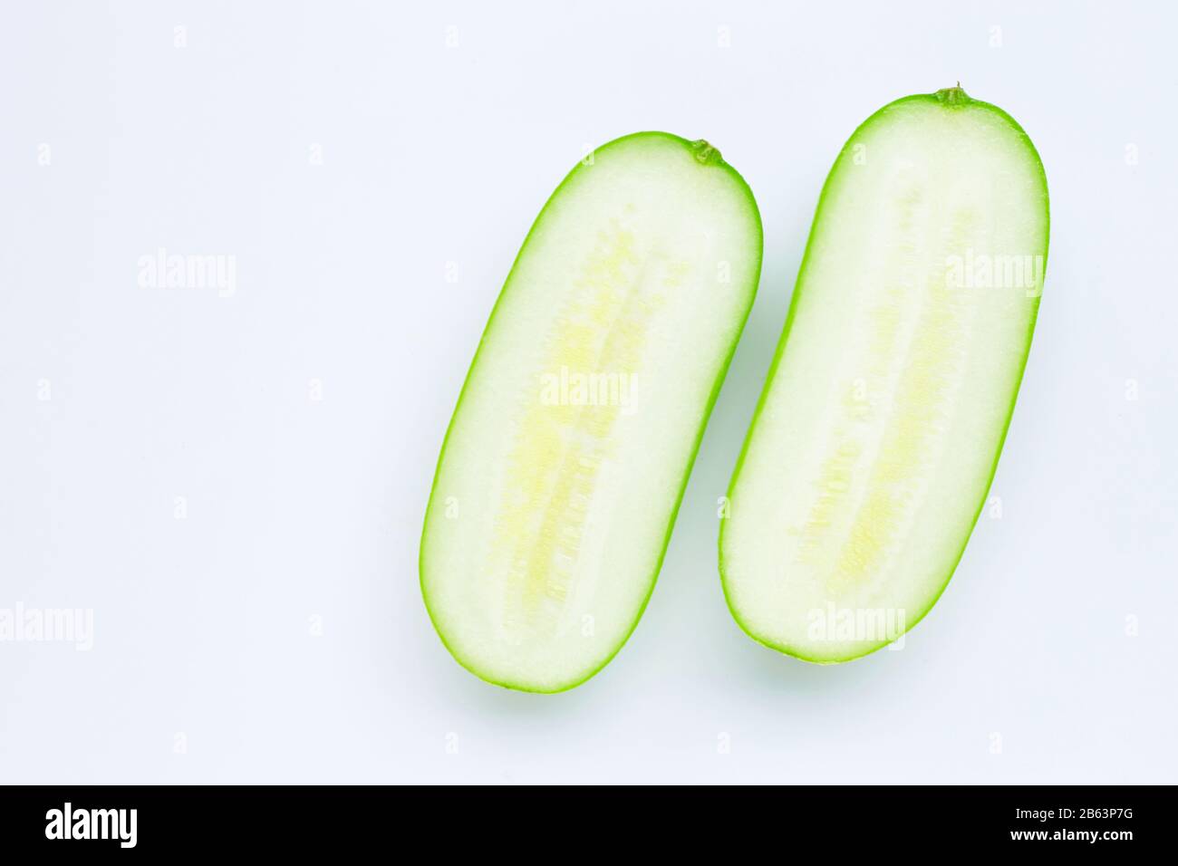 winter melon on white background. Copy space Stock Photo