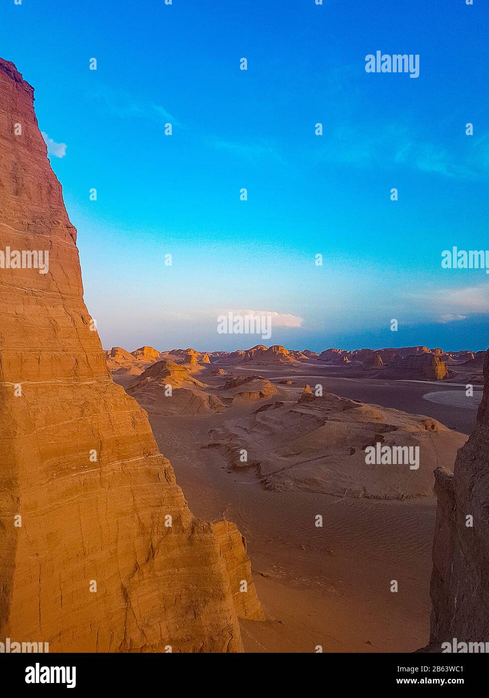 Lut desert in Iran Stock Photo