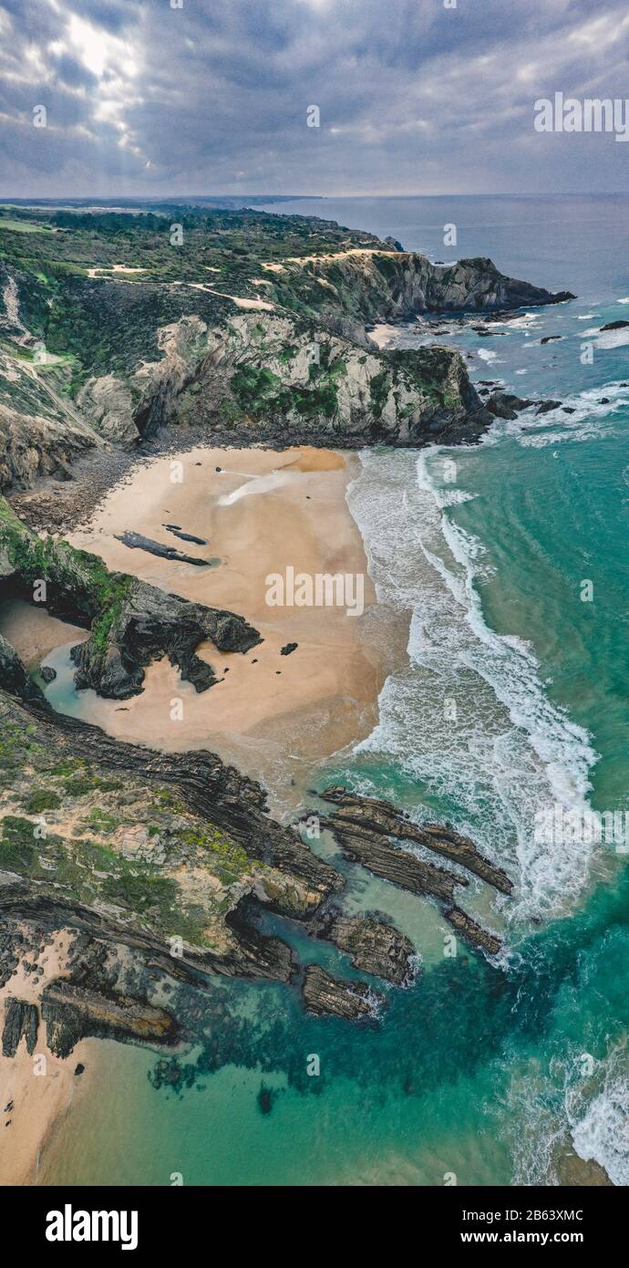 Aerial view of Odeceixe in Portugal Stock Photo - Alamy