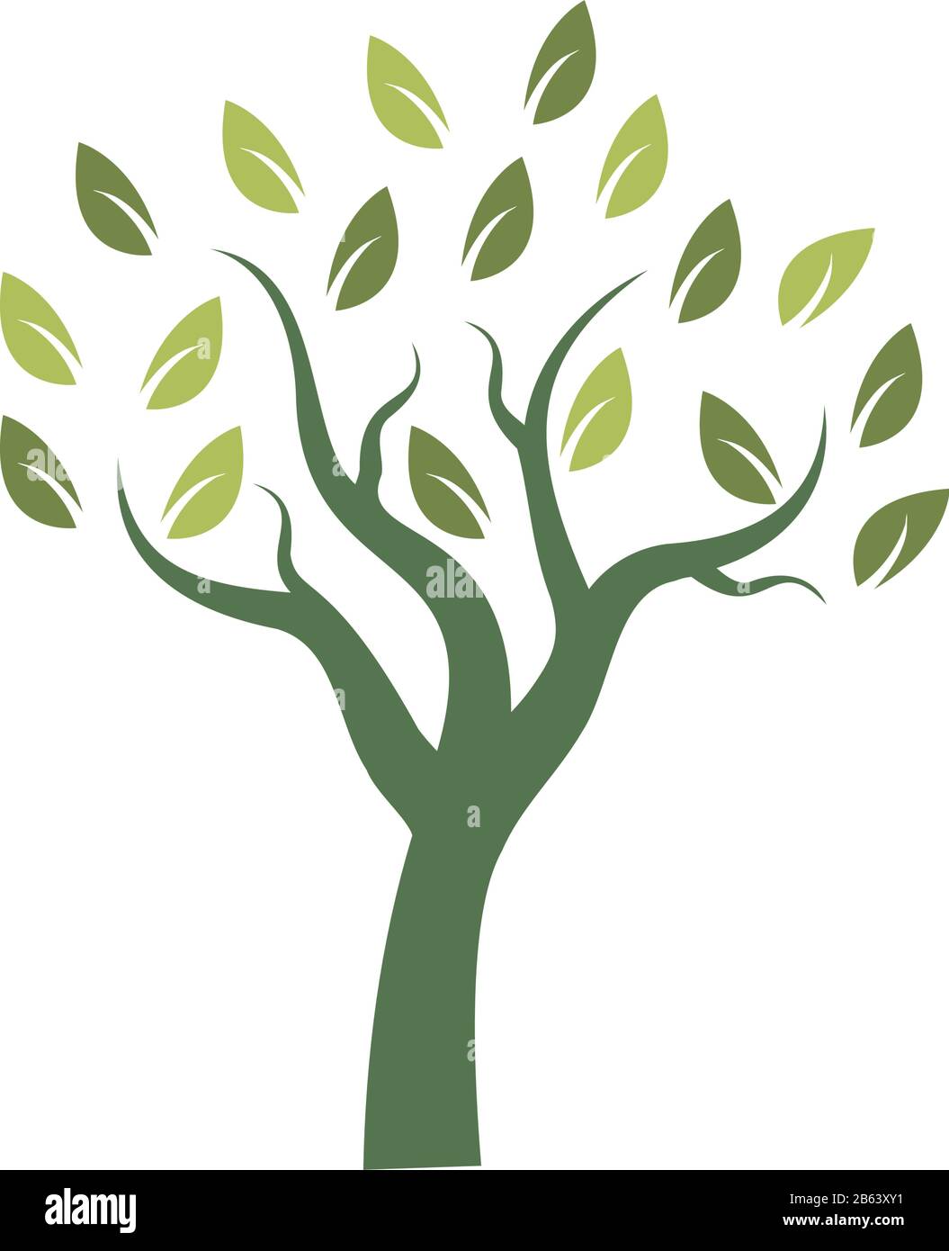 Abstract tree graphic design template vector isolated Stock Vector