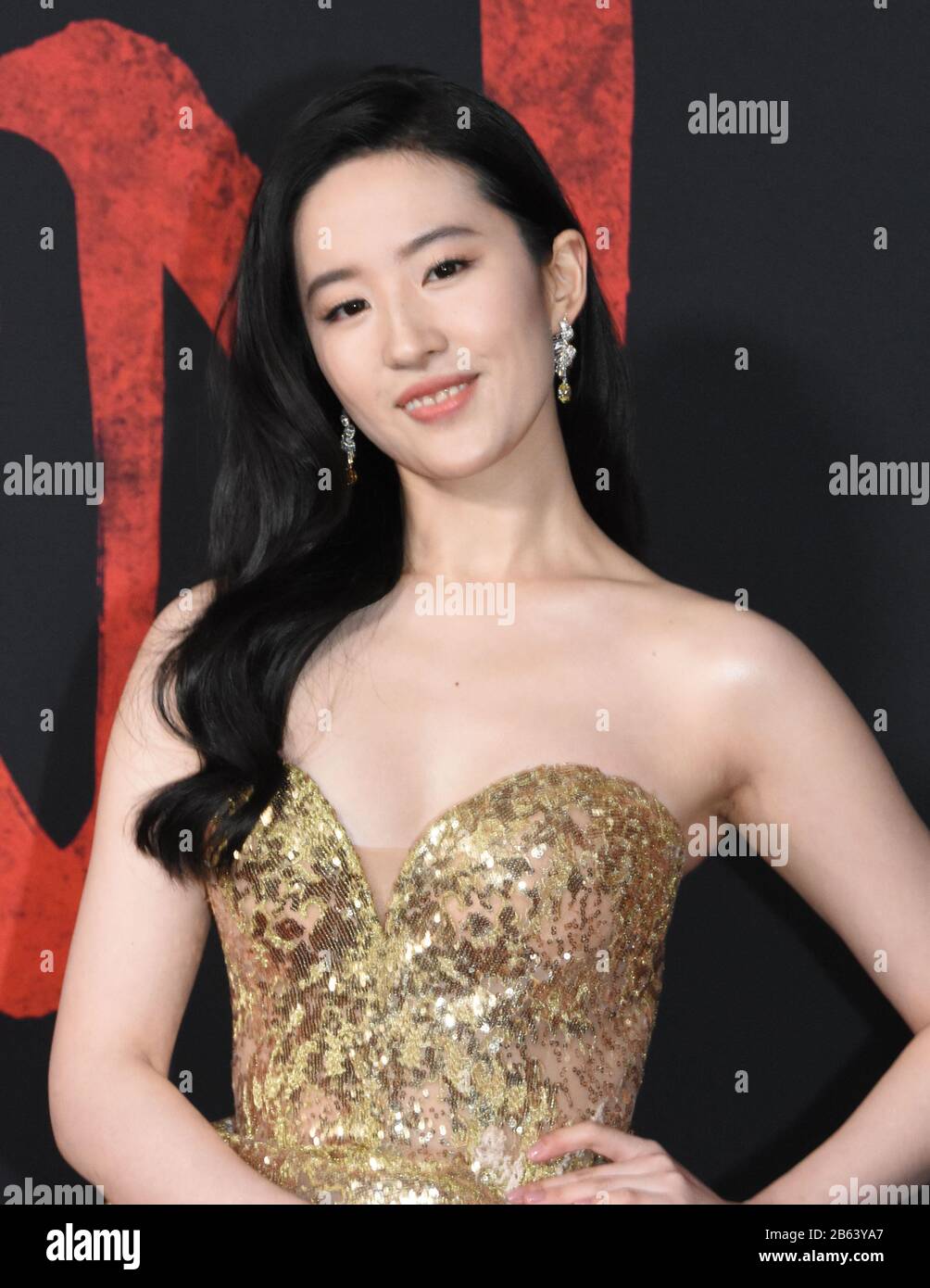 Hollywood, California, USA 9th March 2020 Actress Yifei Liu attends the World Premiere of Disney's  'Mulan' on March 9, 2020 at the Dolby Theatre in Hollywood, California, USA. Photo by Barry King/Alamy Live News Stock Photo