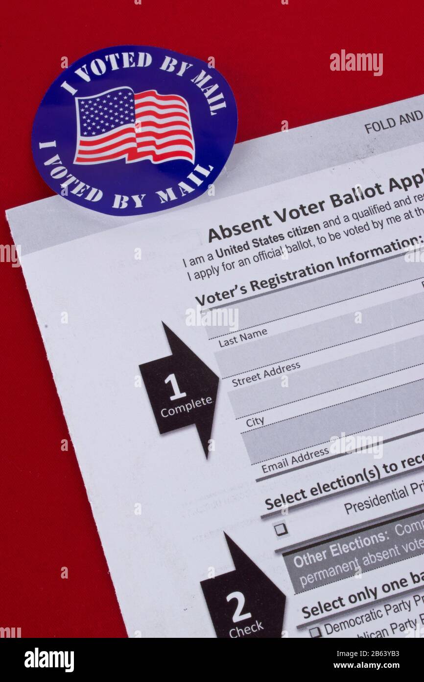 Absent Voter Ballot Application Hi-res Stock Photography And Images - Alamy