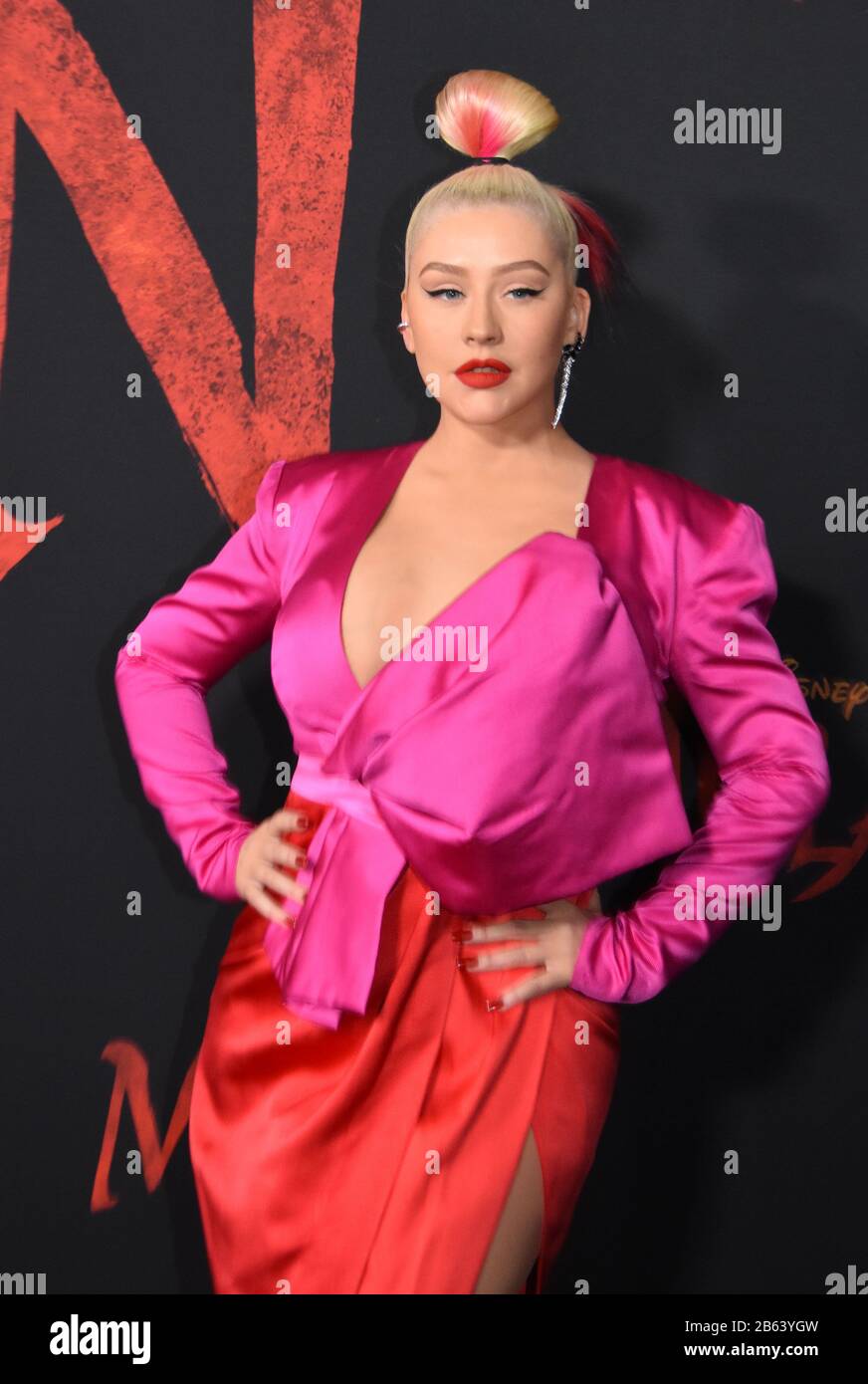 Hollywood California Usa 9th March 2020 Singer Christina Aguilera Attends The World Premiere Of Disney S Mulan On March 9 2020 At The Dolby Theatre In Hollywood California Usa Photo By Barry King Alamy