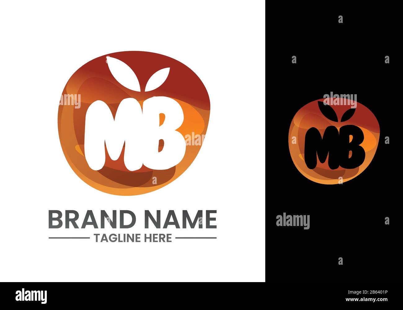 M B MB Initial Letter Logo design vector template, Graphic Alphabet Symbol for Corporate Business Identity Stock Vector