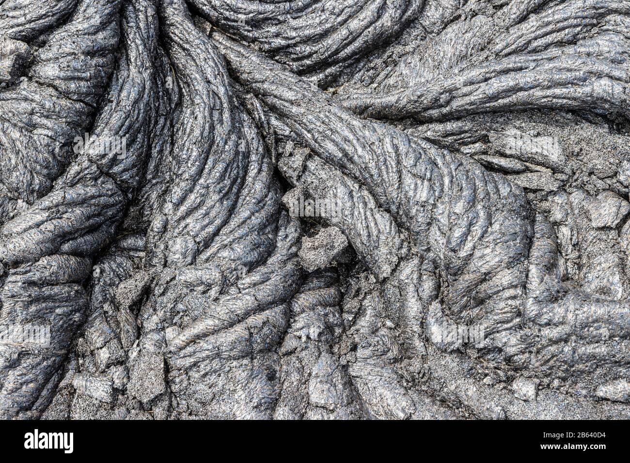 Pahoehoe Lava near Chain of Craters Rd, Hawaii Stock Photo - Alamy