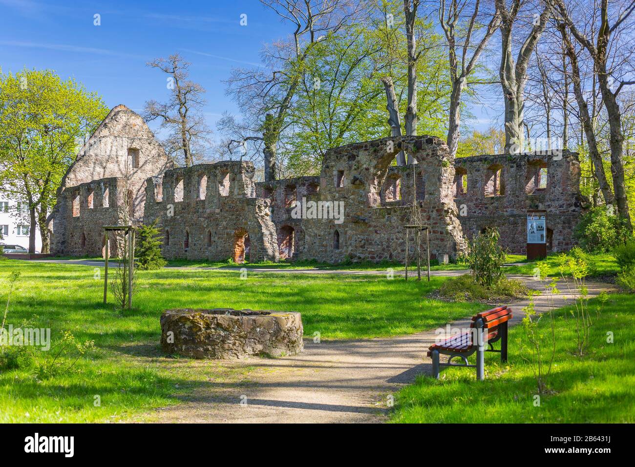 Ruin of the monastery Nimbschen, Grimma, Saxony, Germany Stock Photo