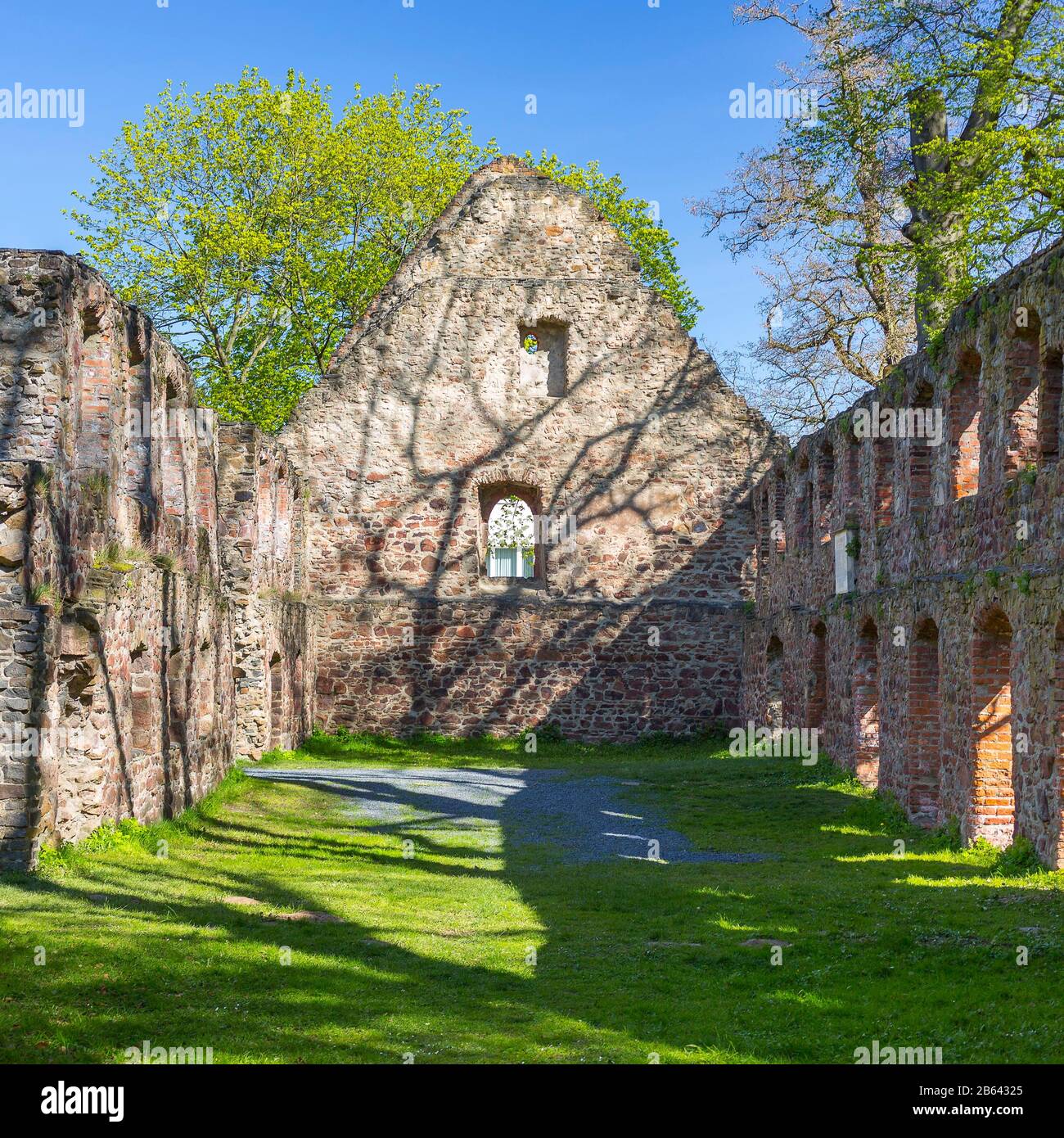 Ruin of the monastery Nimbschen, Grimma, Saxony, Germany Stock Photo