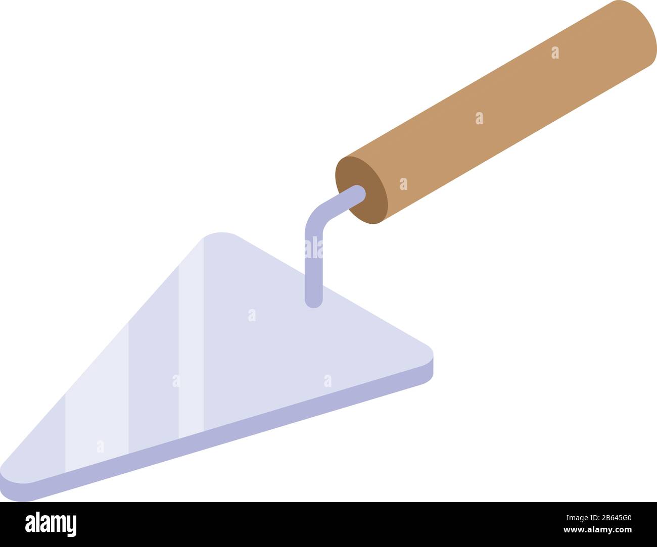Construction trowel icon, isometric style Stock Vector