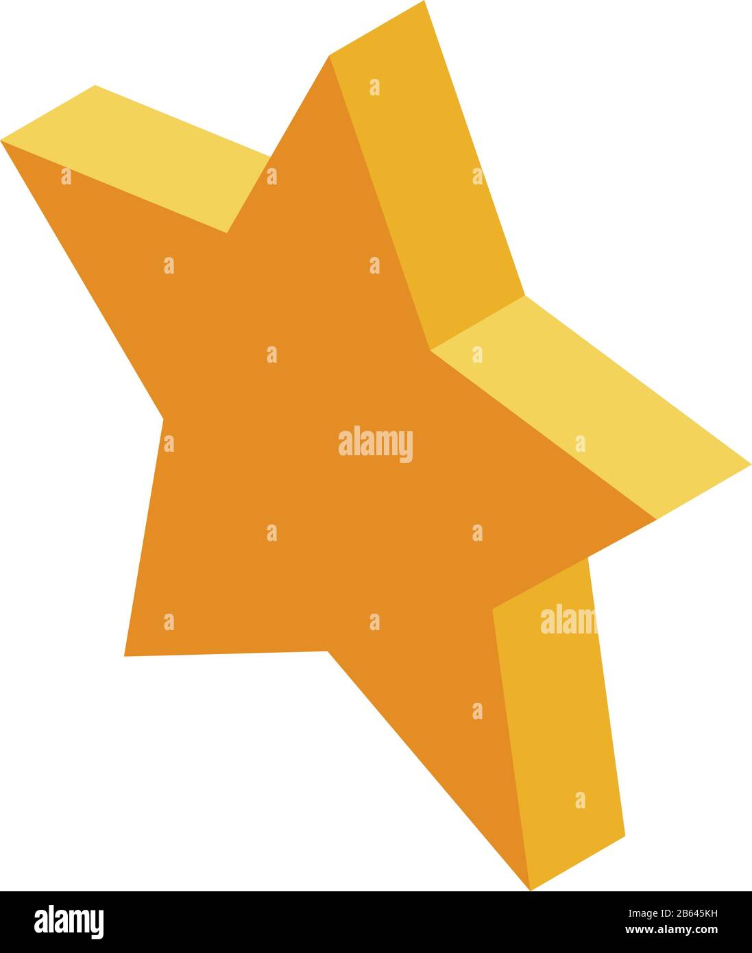 Gold star icon, isometric style Stock Vector Image & Art - Alamy