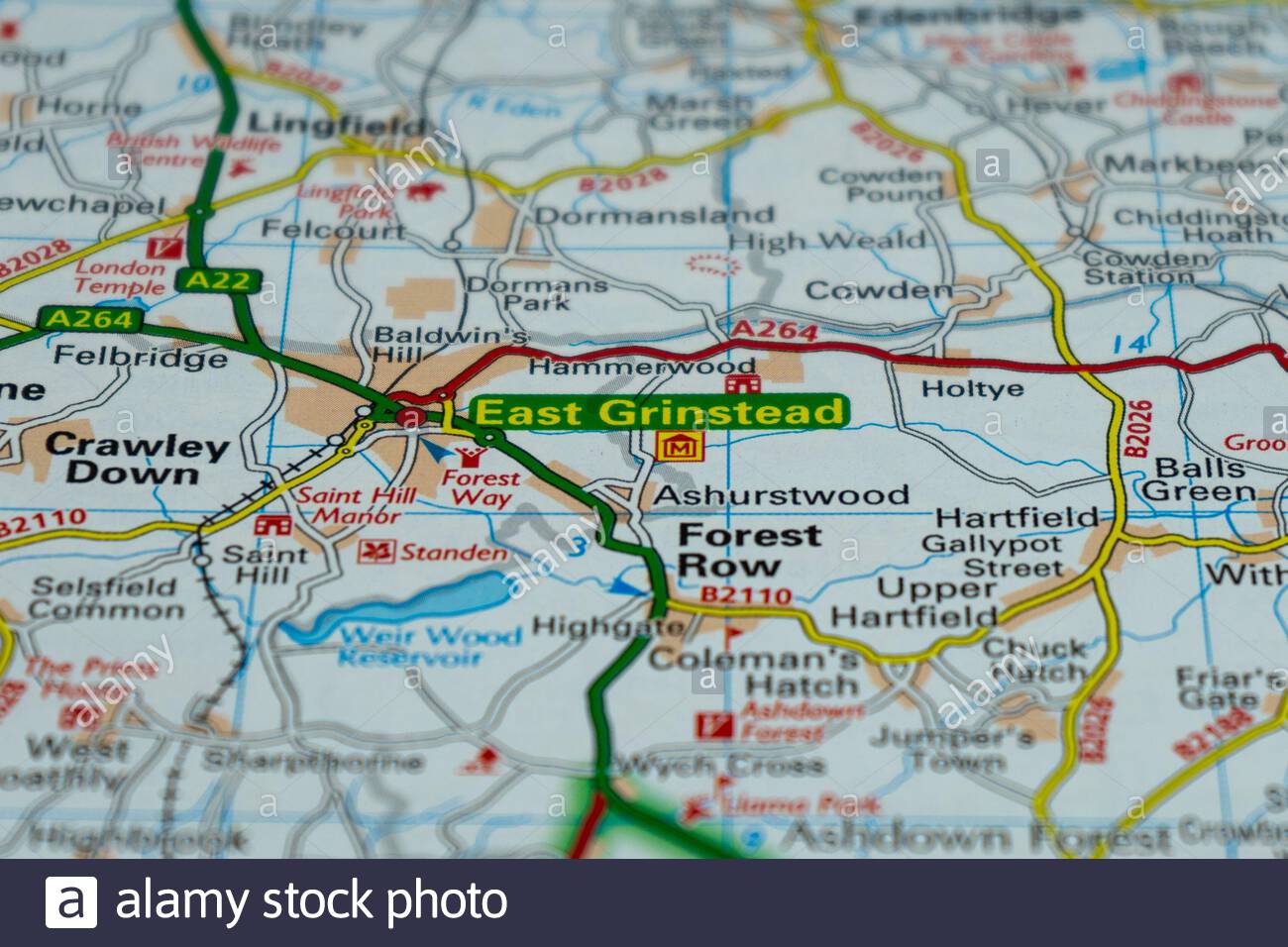 map of east grinstead East Grinstead Uk And Surrounding Areas Shown On A Road Map Or map of east grinstead