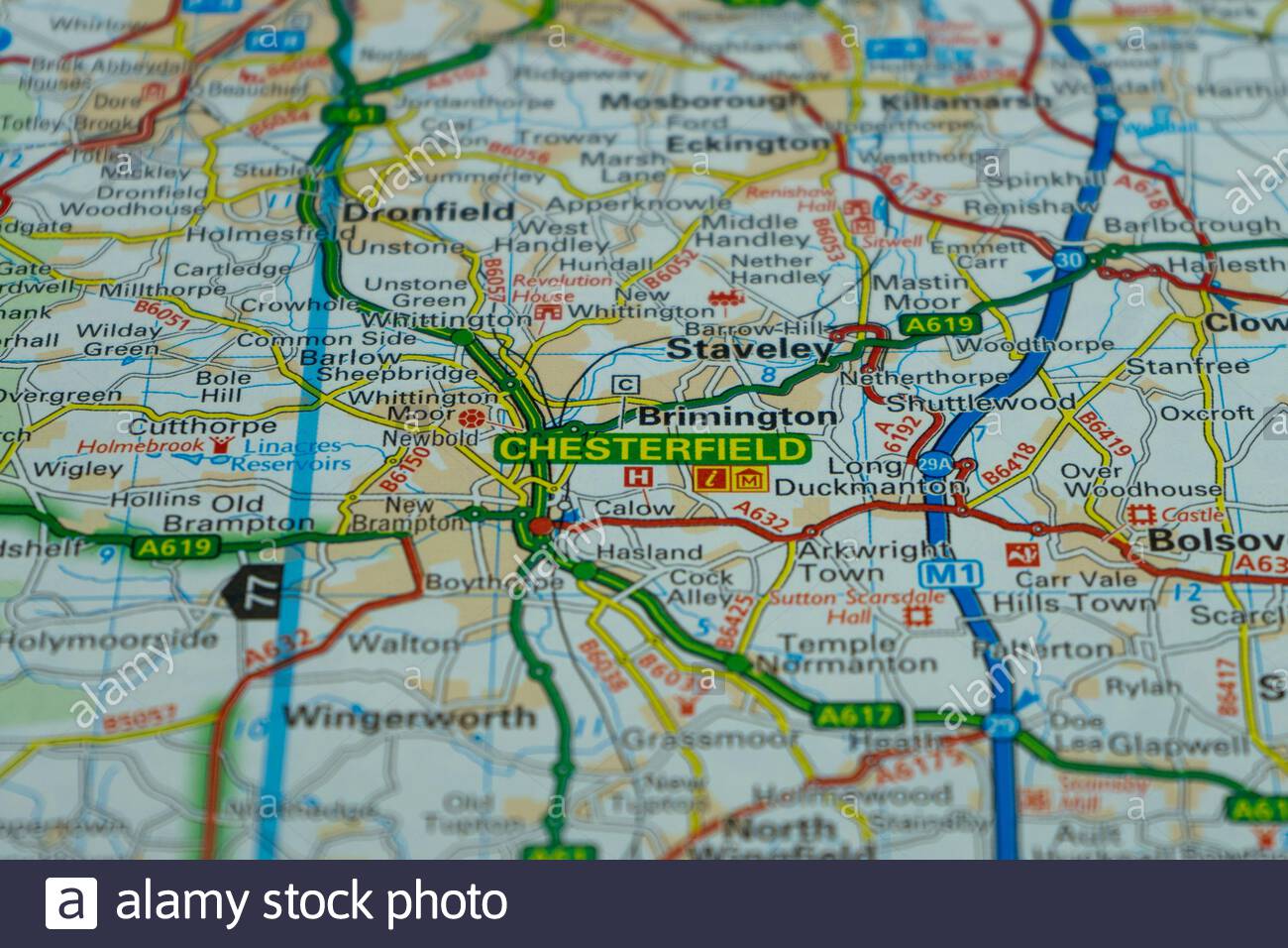 Chesterfield UK Map chesterfield-uk-map