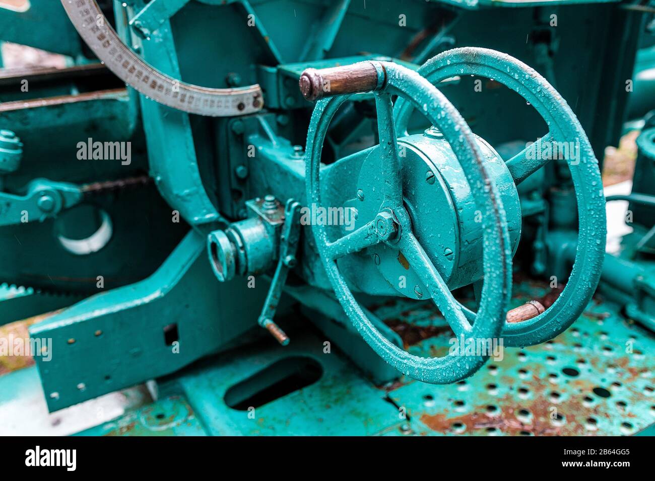 Military green background with artillery mechanism Stock Photo - Alamy
