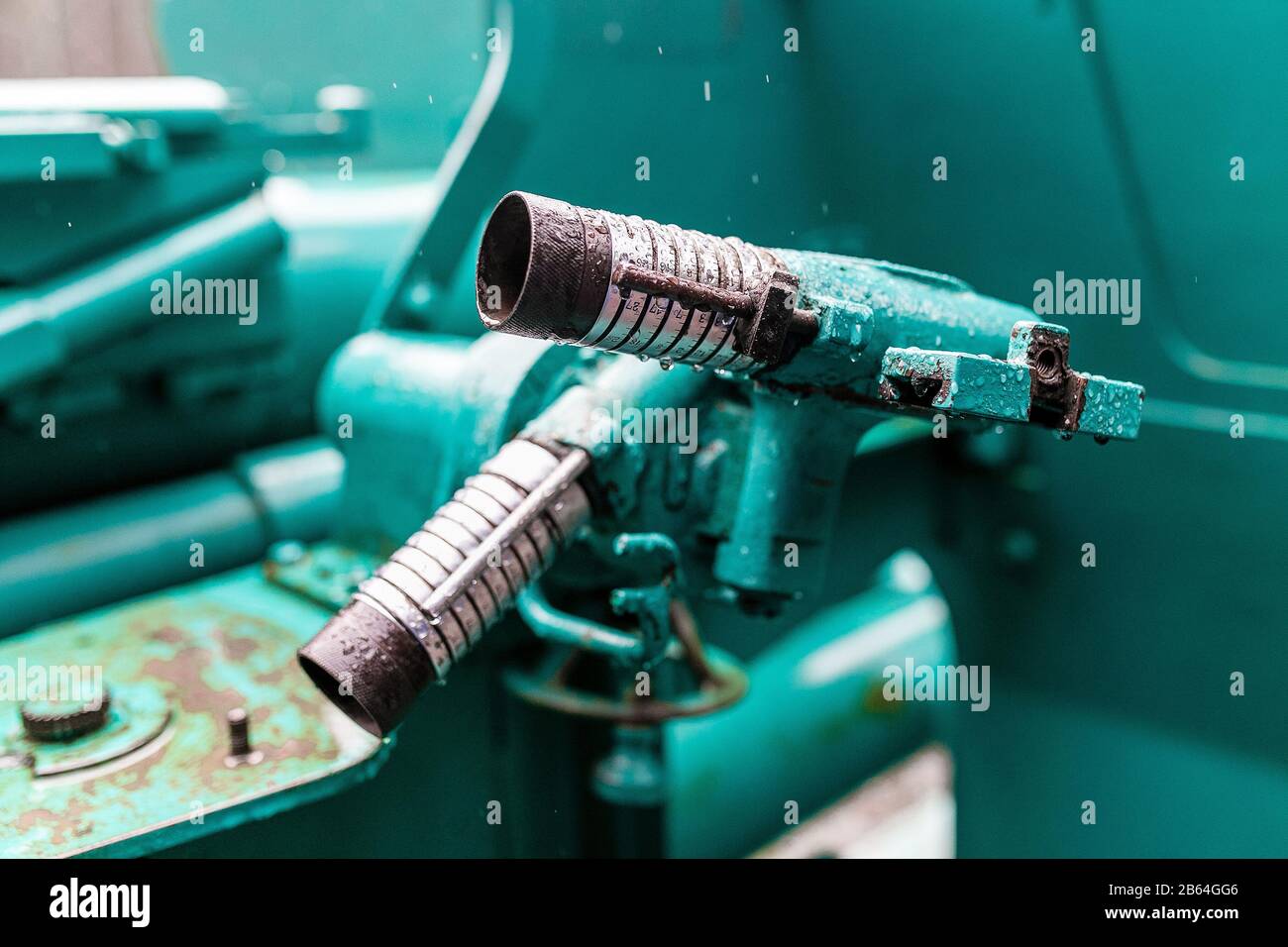 Military green background with artillery mechanism Stock Photo - Alamy