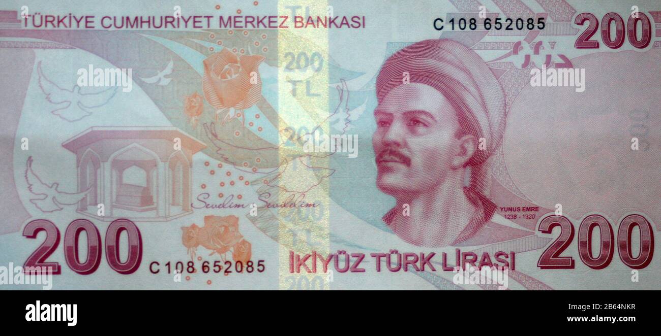 200 Turkish Lirasi Banknote Turkey Stock Photo Alamy 200-turkish-lirasi-banknote-turkey-stock-photo-alamy