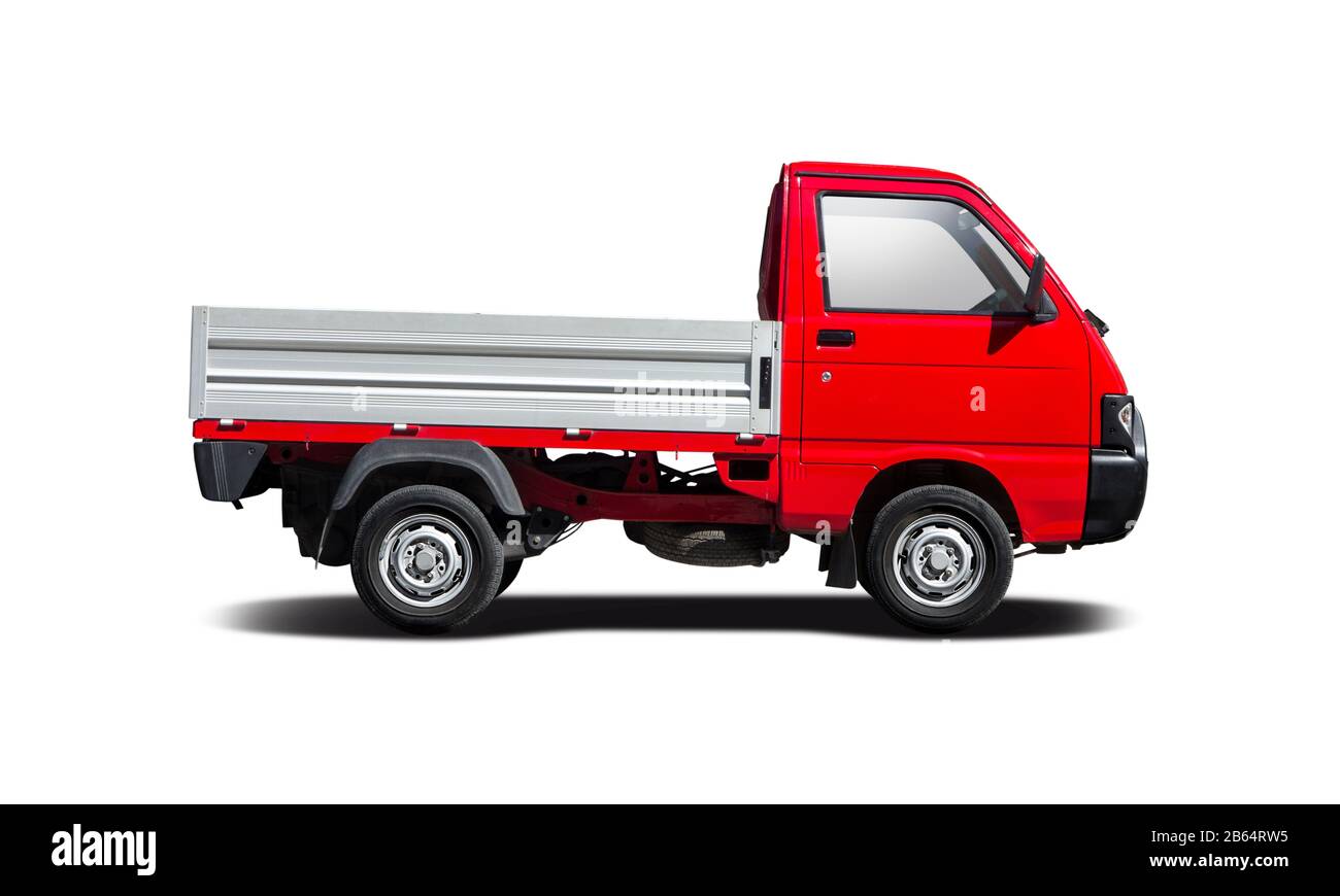 Red pick up truck on white hi-res stock photography and images - Alamy