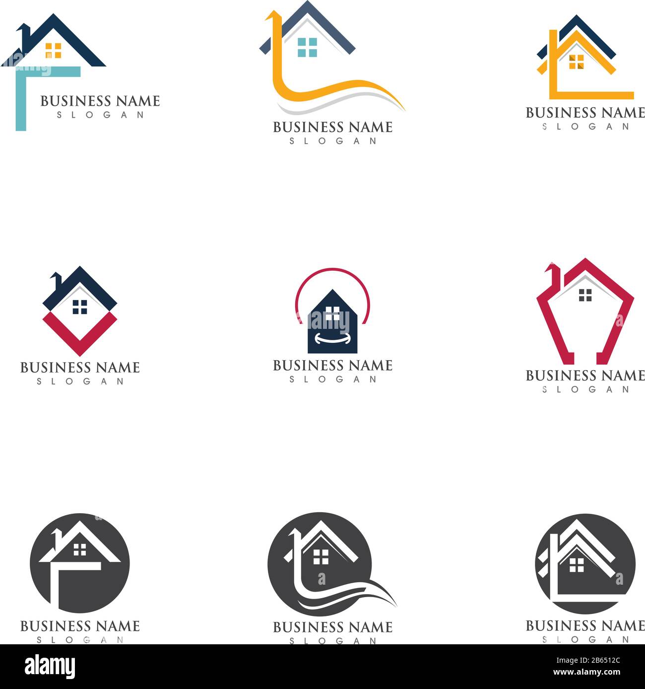 Home Property and Construction Logo design Stock Vector Image & Art - Alamy