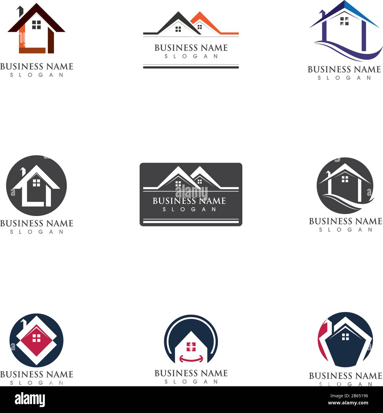 Home Property and Construction Logo design Stock Vector Image & Art - Alamy