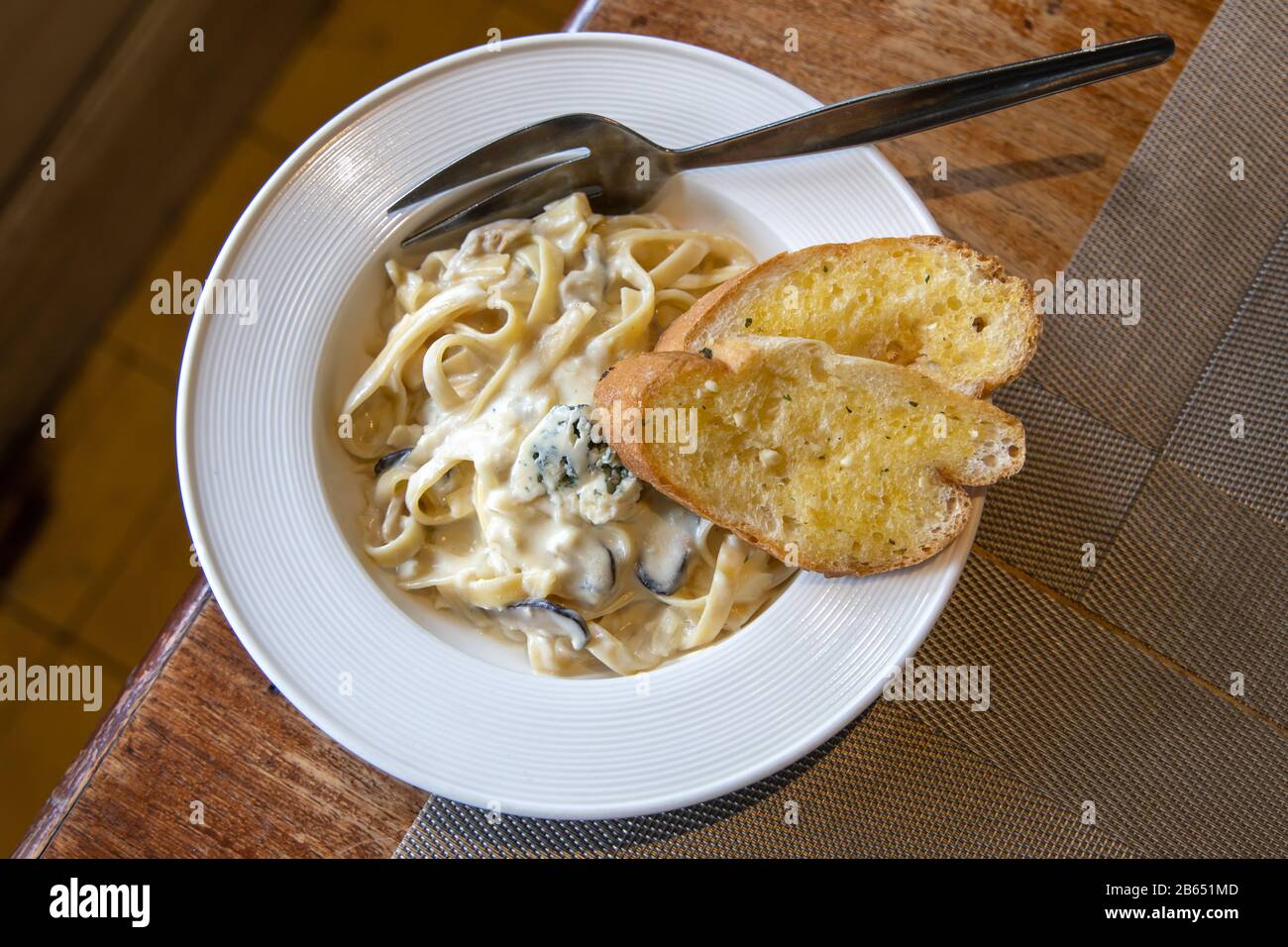 Fettuccine with Blue cheese and Roasted Mushrooms Pasta, Philippines
