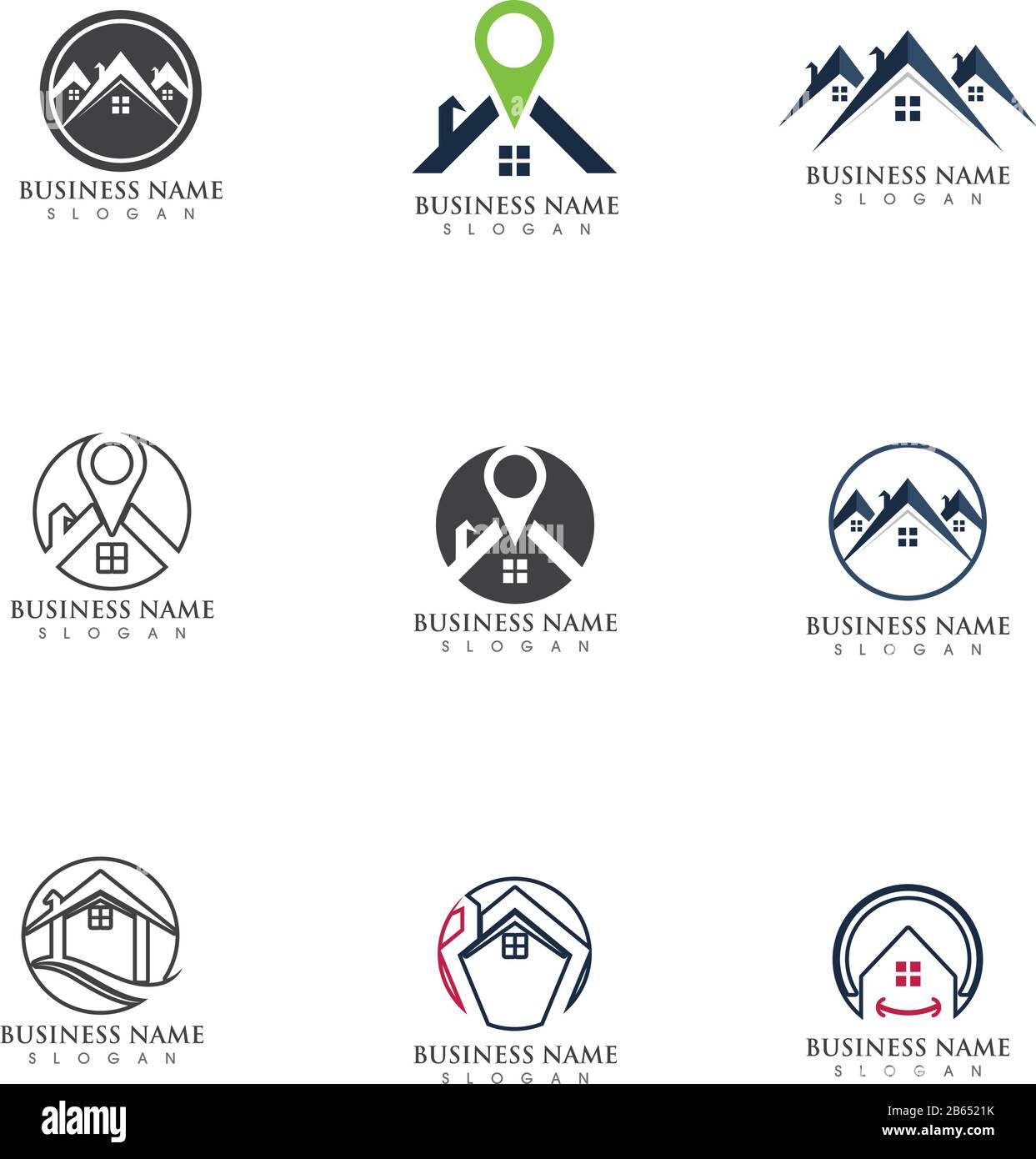 Home Property and Construction Logo design Stock Vector Image & Art - Alamy