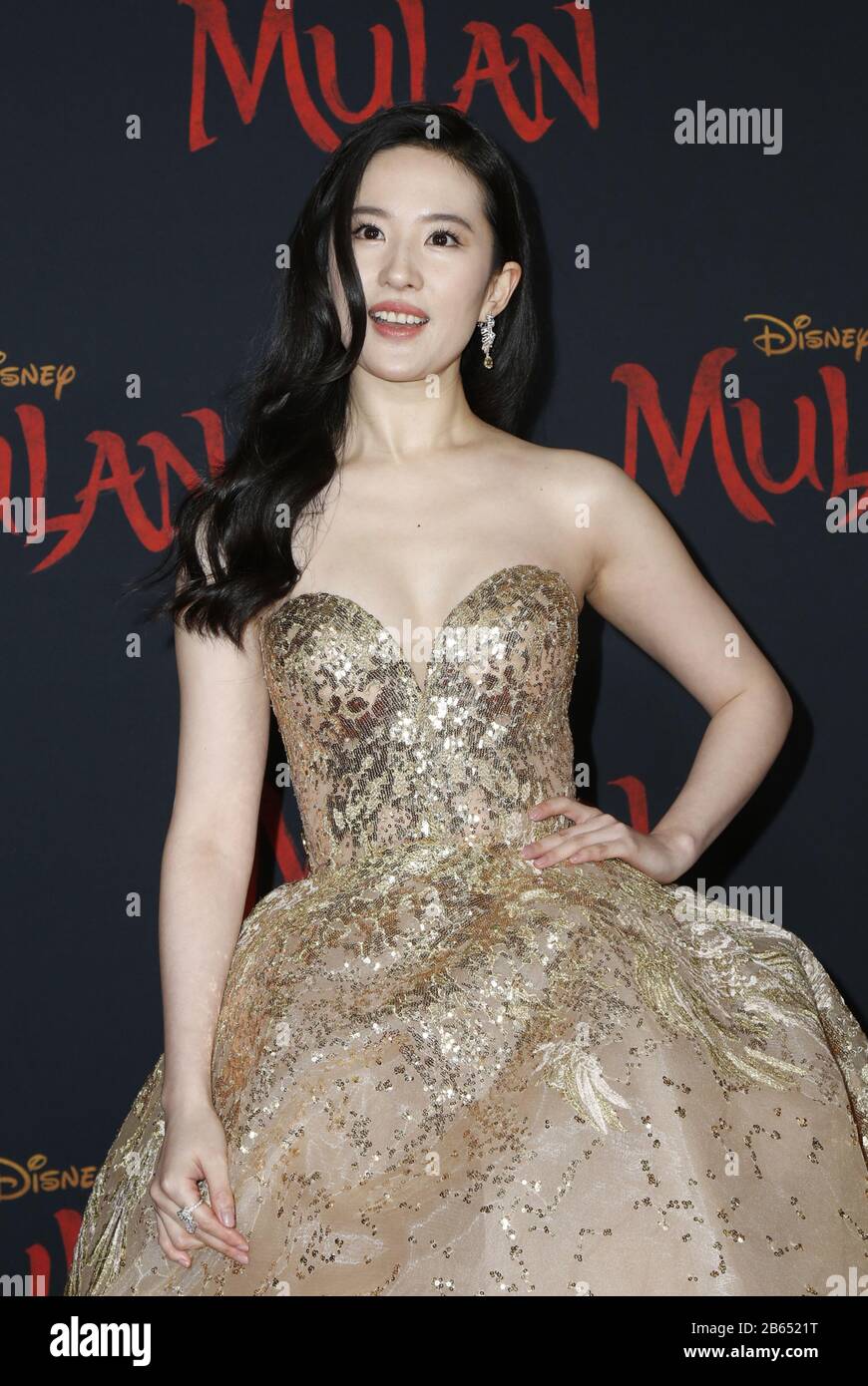 Hollywood, Ca. 9th Mar, 2020. Yifei Liu, at Premiere Of Disney's 'Mulan' at The Dolby Theatre in Hollywood California on March 9, 2020. Credit: Faye Sadou/Media Punch/Alamy Live News Stock Photo