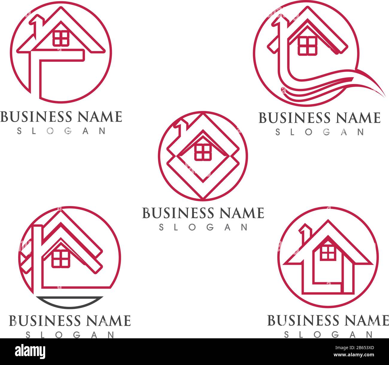 Home Property and Construction Logo design Stock Vector Image & Art - Alamy