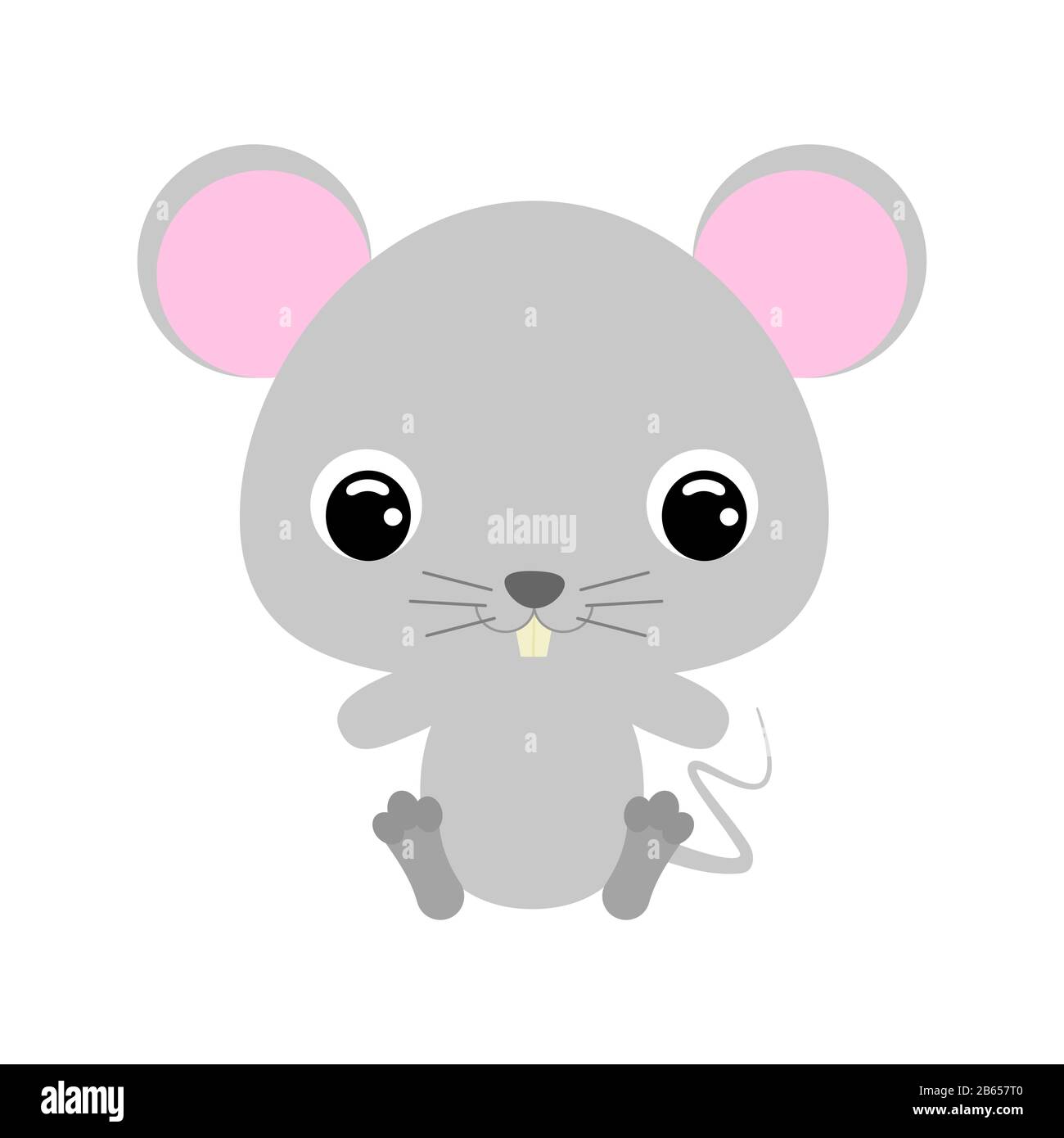 Cute Little Sitting Mouse Cartoon Character For Baby Print Design Kids Wear Baby Shower Celebration Greeting And Invitation Card Stock Vector Image Art Alamy