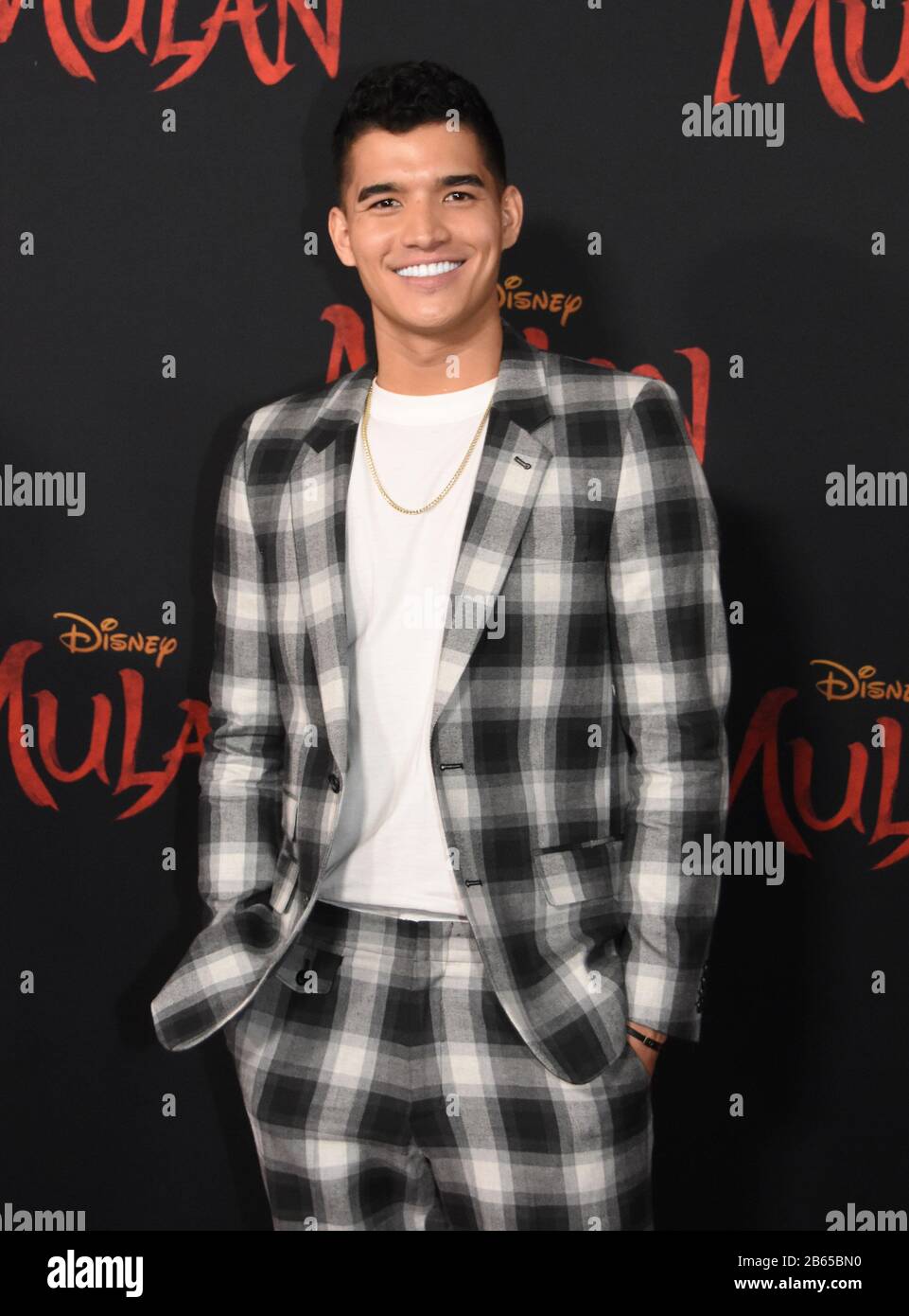 Hollywood, California, USA 9th March 2020 YouTuber Alex Burriss, aka Alex  Wassabi attends the World Premiere of Disney's 'Mulan' on March 9, 2020 at  the Dolby Theatre in Hollywood, California, USA. Photo