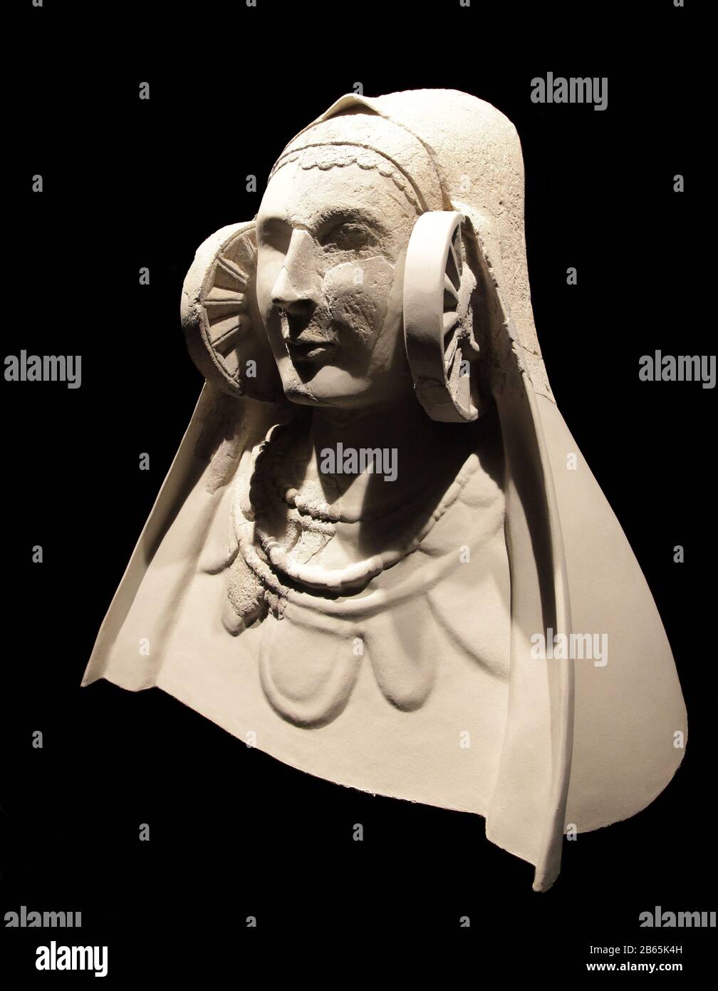 Dama de Elche,Lady of Elche,The Lady of Elche or Lady of Elx.Iberian bust.4th century BC Stock Photo