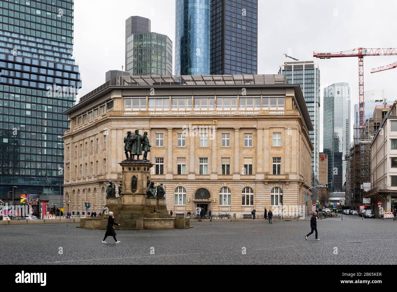 Deutsche Bank brank, Goethplatz, Frankfurt, Germany Stock Photo