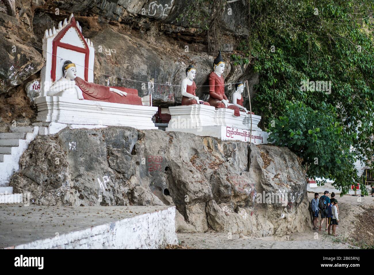 Bat Cave, Hpa-An, Myanmar, Asia Stock Photo