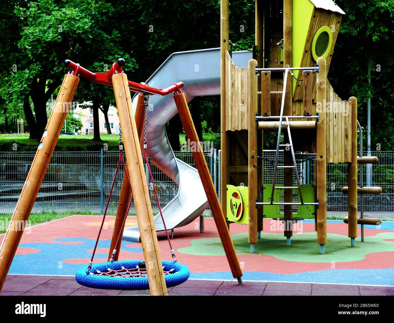 Playground rubber flooring hi-res stock photography and images - Alamy