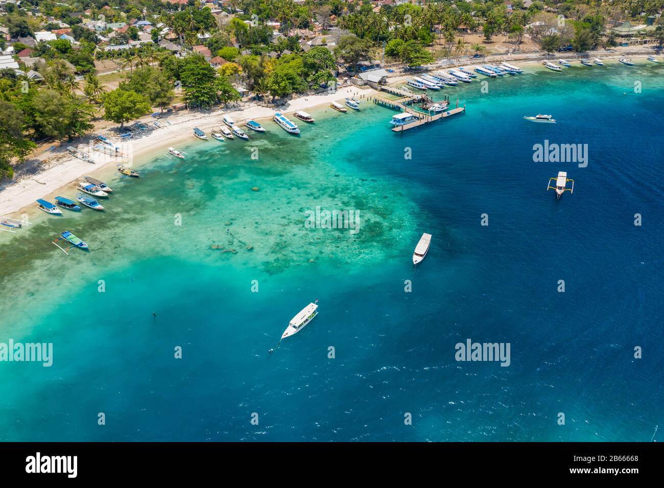 Aerial drone shot around small hi-res stock photography and images - Alamy