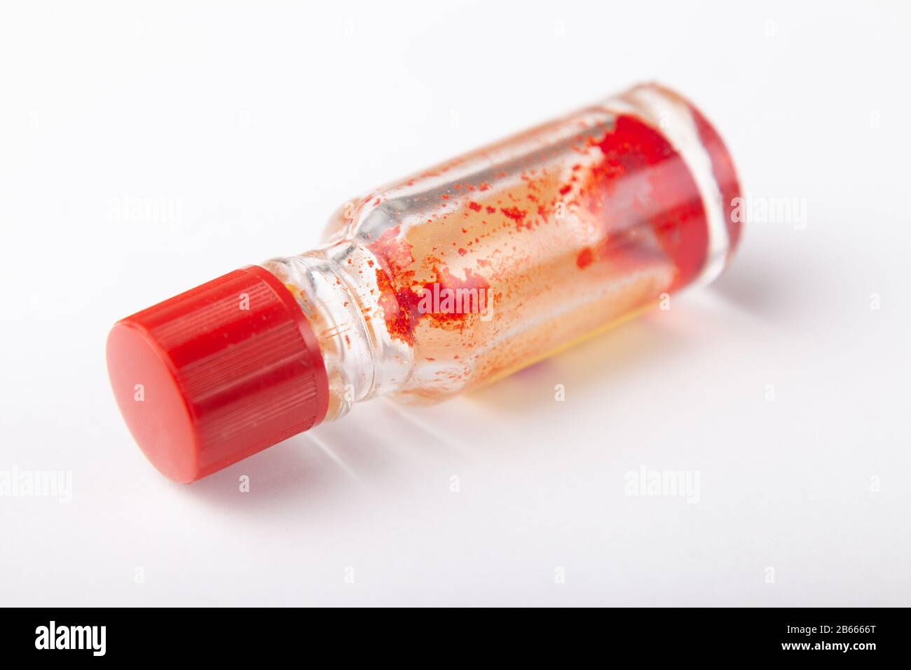 Small empty bottle of old photographic photo tint from the company