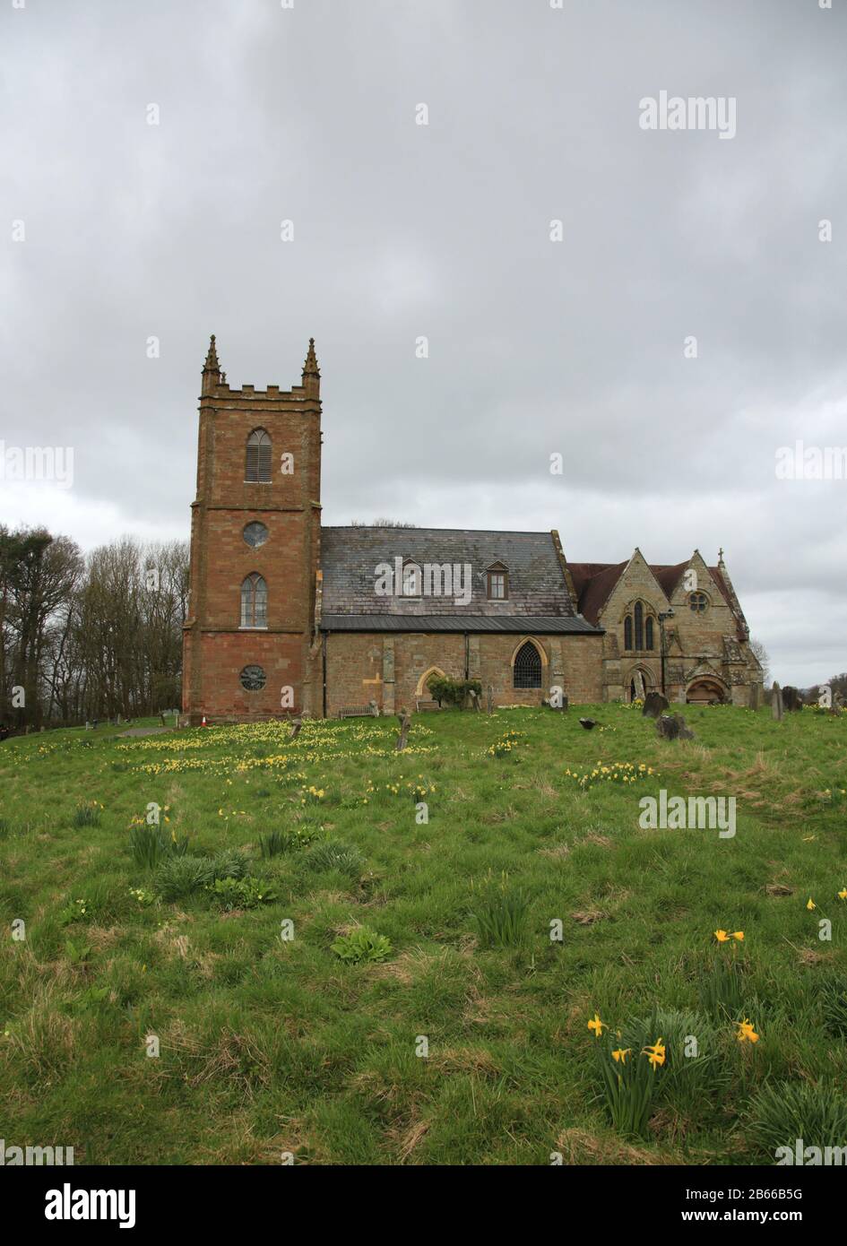 St Mary the virgin church, Hanbury, Bromsgrove, Worcestershire, England, UK. Stock Photo