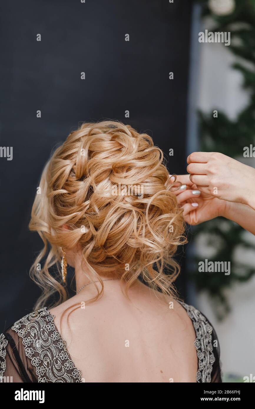 Blond hair bun hi-res stock photography and images - Alamy