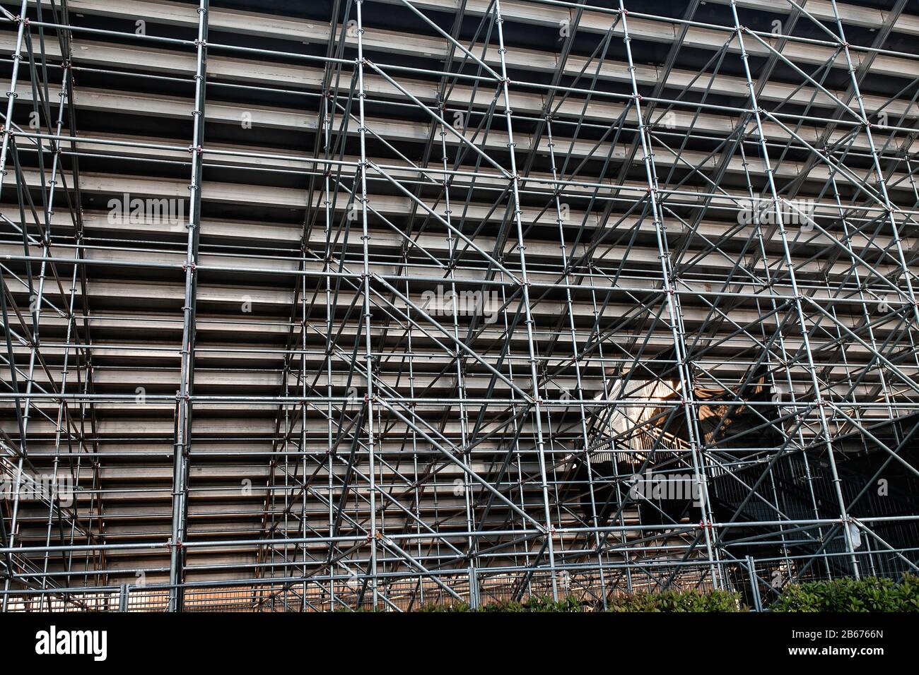Detail of rack steel construction Stock Photo - Alamy